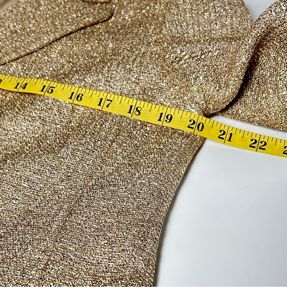 St. John gold knit blazer - Picture 6 of 13
